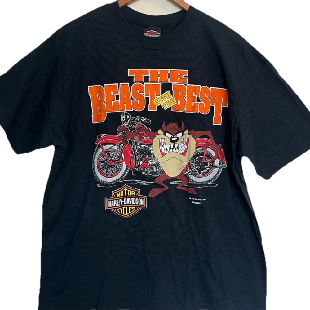 Harley Davidson Vintage 1993 “The BEAST with the BEST “ Taz Single-Stitch XL